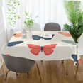 thumbnail image 3 of Yayeee Tablecloths 60" x 120" Rectangle Wrinkle Resistant Party Table Cover, Orange Butterflies, 3 of 8