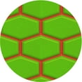 thumbnail image 1 of Ahgly Company Indoor Round Patterned Lime Green Area Rugs, 8' Round, 1 of 6