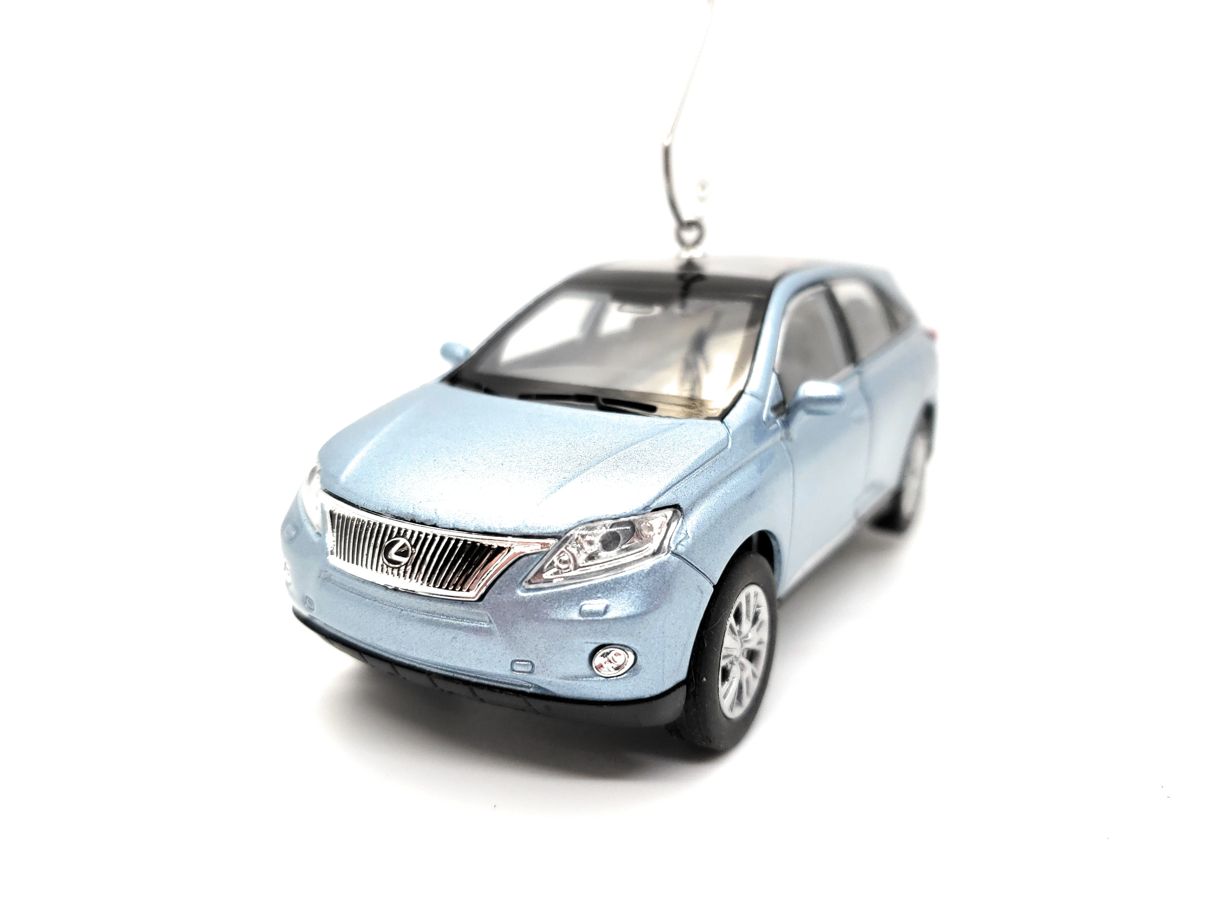 Lexus RX450H Large Custom Christmas Ornament 134 Diecast Light Blue