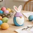 thumbnail image 6 of AURIGATE Easter Bunny Gnome Figurine,Egg-Shaped Rabbit Tomte Ornament for Spring Home Tabletop Easter Holiday Decor, 6 of 6
