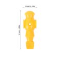 thumbnail image 2 of OULII 4pcs Desk Soccer Player Figures Plastic Yellow Colors Game Accessories, 2 of 8