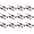 thumbnail image 1 of Cable XLR 3 Pines A Micrófono Blindado 1m Rojo, 1 of 8
