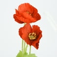 thumbnail image 4 of Flores artificiales de seda Ticfox 3 unidades color rojo, 4 of 7