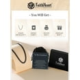 thumbnail image 4 of FaithHeart Black Cuban Link Chain Men Necklace High-Polished Stainless Steel Jewelry Gift with Card To My Grandson Birthday Christmas Graduation 6mm 20", 4 of 10