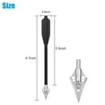 thumbnail image 3 of XUYAN Aluminum Mini 12PCS 6.7Inch Mini with Sharp Broadhead Tips for 50 80lbs Multiple Colors Suitable for Adult Shooting Hunting Target Practice, 3 of 9