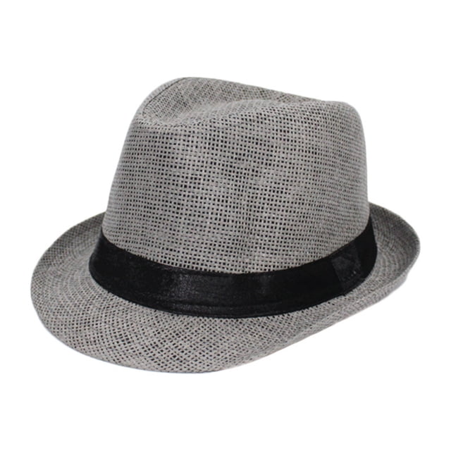 Sombrero de paja unisex de ala corta: sombrero informal y transpirable para el verano