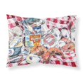 thumbnail image 1 of "Caroline's Treasures 8894PILLOWCASE Blue Runner Gumbo Recipe Funda de almohada estándar de tela absorbente de humedad, grande, multicolor" Caroline's Treasures 8894PILLOWCASE, 1 of 1
