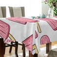 thumbnail image 5 of Yayeee Tablecloths 60" x 90" Rectangle Wrinkle Resistant Party Table Cover, Pink Ice Cream, 5 of 8