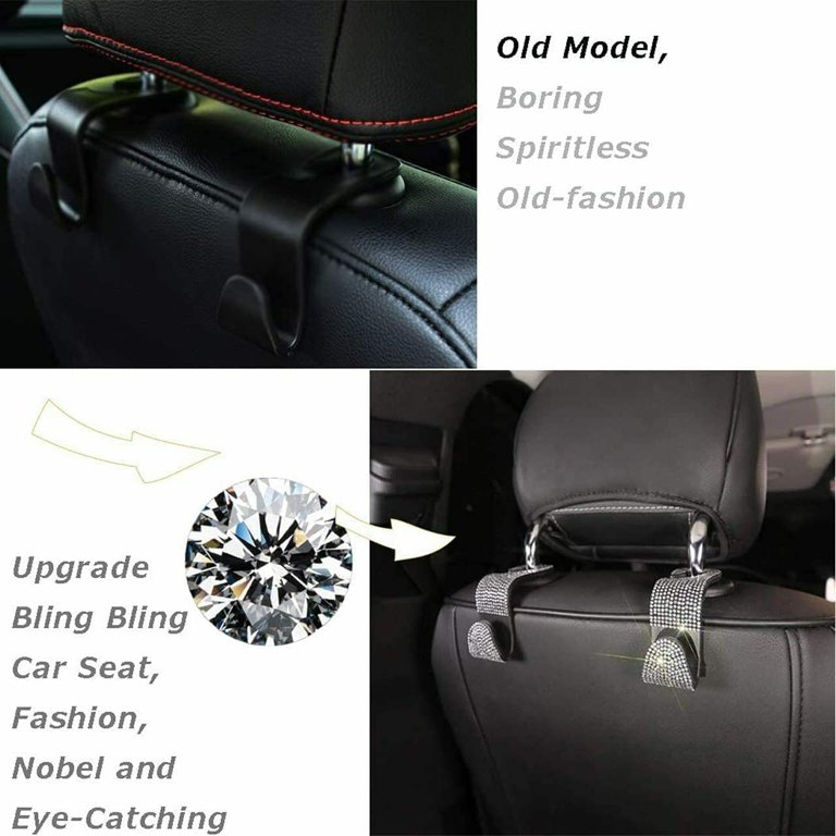New 2Pcs Car Back Seat Hook Multi-function Rear Seat Headrest