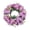 Purple, variant on Wildflower Candle Ring Wildflower Candle Holders Wreath Artificial Floral Arrangement Centerpiece Decoration forTable Wedding Home Decor Photography Prop Floral Ring Candle Wreath