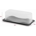 thumbnail image 5 of SIGNORA WARE Plastic Butter Dish with Lid Butter Holder Storage Container, Black, 5 of 7