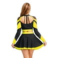 thumbnail image 2 of Haitryli Cheer Leader Costume Fancy Dress High School Musical Cheerleading Uniform with Skirt & Top 2pcs Set Fluorescent Yellow L, 2 of 6
