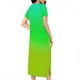 thumbnail image 4 of Camisón largo con cremallera para mujer, bata de punto, largo completo, color degradado, con bolsillos, 4 of 7