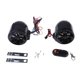 thumbnail image 3 of Sistema de altavoces estéreo de audio con manilr de motocicleta negro resistente al agua Baoblaze Altavoces estéreo de motocicleta, 3 of 8
