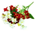 thumbnail image 2 of Limei 1 Branch 28 Heads Artificial Flowers Bouquet Mini Artificial Wedding Home Office Decor, 2 of 7