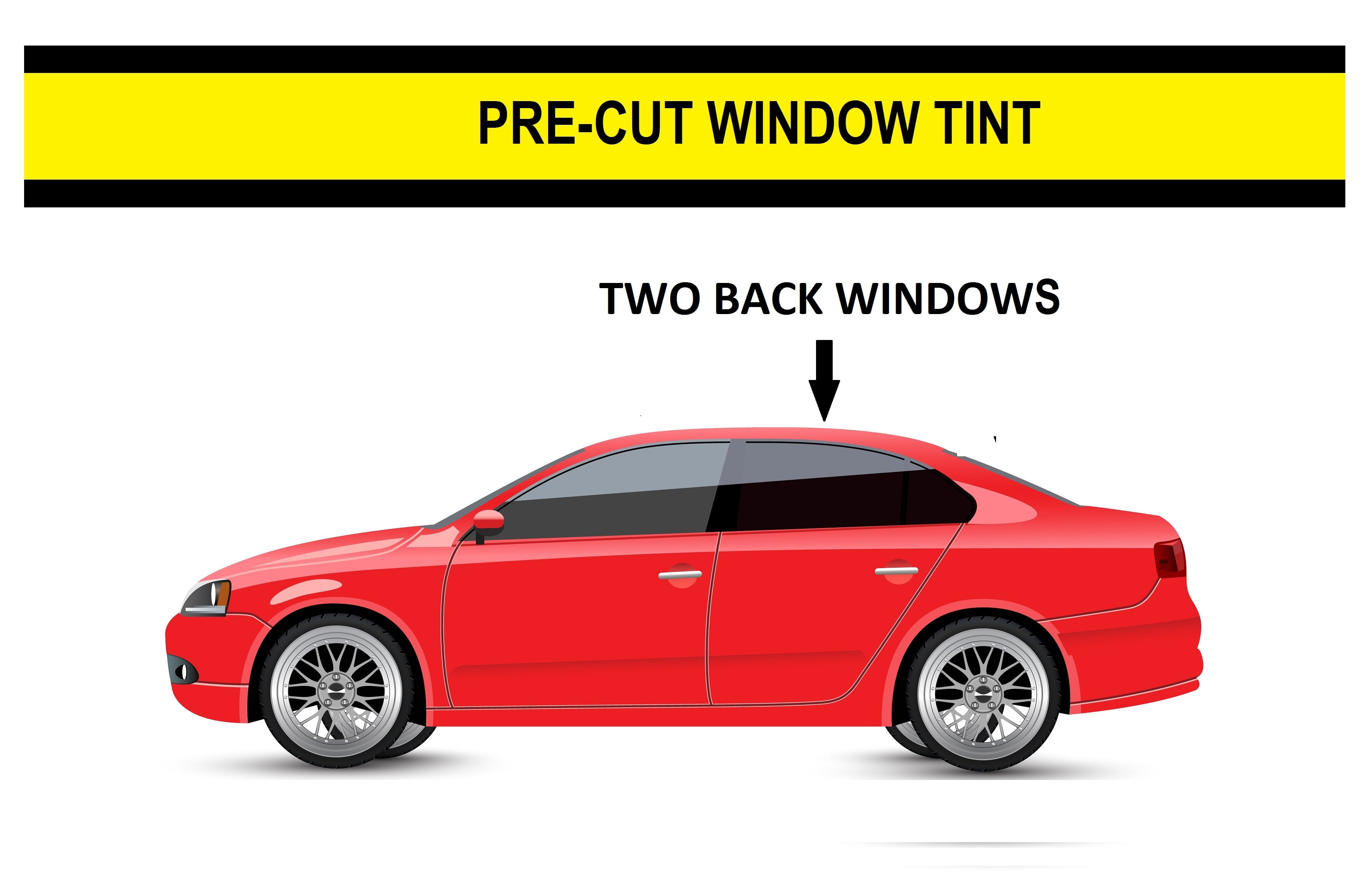 PreCut All Sides & Rear Window Film Any Tint Shade % for Buick Cascada Glass