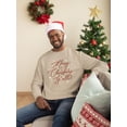 thumbnail image 2 of Merry Christmas Y'all Candy Cane Men's Sweatshirt, 2 of 4