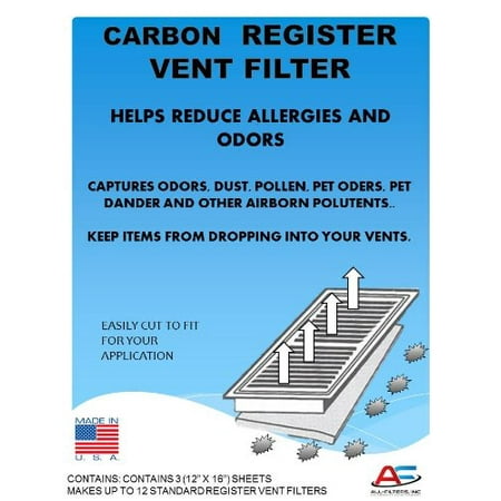 - Carbon Register Vent Air, Odor & Dust Filters