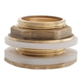 thumbnail image 1 of conector de tanque de agua de latón, depósito 1/2 3/4 1,adaptador de de montaje de mamparo,montaje de mamparo del tanque de agua,conector adaptador de de jardín BLESIY conector de tanque de agua de latón, 1 of 8