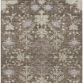 thumbnail image 5 of HomeRoots 605450 5 x 8 ft. Brown, Beige & Green Floral Washable Indoor & Outdoor Rectangle Area Rug, 5 of 5