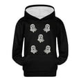 thumbnail image 6 of Mercatoo Kids Girls Cute Print 𝗛oodie Halloween Long Sleeve Hooded Loose Comfortable Sweatshirt with Pocket Fall Top, 6 of 7