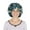 Blue, variant on Women Silk Bonnet for Sleeping Satin Hair Bonnet with Floral Print and Long Tie Band - Navy Blue