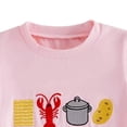 thumbnail image 4 of 4T Boys Clothes Summer Toddler Boy Lobster Short Outfit Crawfish/Turtle/Crab Embroidery Short Sleeve Tops Stripe Shorts 2Pcs Animal Outfit, 4 of 7