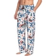 thumbnail image 2 of Xecao Retro Butterfly Men's Straight Lounge Pajama Pants: The Ultimate in Comfortable Sleepwear, 2 of 9