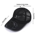 thumbnail image 3 of Solar Charged Ventilated Cap With Adjustable Headbands 4-8H Cooling Duration Outdoor Adventures Gear Lightweight Design, 3 of 9