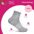 thumbnail image 6 of Fruit of the Loom Womens Value No-Show Socks, 3 Pack,Sock Sizes 4-10, 6 of 9