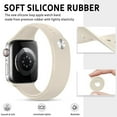 thumbnail image 3 of SOLOLUP Elastic Silicone Loop Strap for Apple Watch Bands 44mm 45mm 38mm 40mm 49mm 42mm 41mm for Women Men, Adjustable Breathable Sport Bands Wristbands for iWatch Series Ultra 8 7 SE 6 5 4 3 2 1, 3 of 10