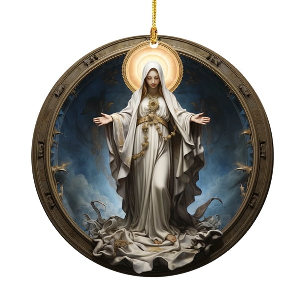 Effect 2024 Christmas Stereoscopic Vision Birth Blessing Pendant Birth Acrylic Car Hanging Ornaments