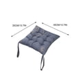 thumbnail image 3 of Tuvgenk Pressure Relief Outdoor Seat Cushions Gray Office Chair Cushion Pad Thick Square Polyester Comfortable Seat Pad for Home, 3 of 5