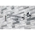 thumbnail image 3 of Kingston Brass KS8021KL Whitaker Two-Handle 3-Hole Wall Mount Roman Tub Faucet in Polished Chrome, 3 of 7