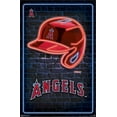 thumbnail image 2 of MLB Los Angeles Angels - Neon Helmet 23 Canvas Wall Poster, 22.375" x 34", 2 of 4