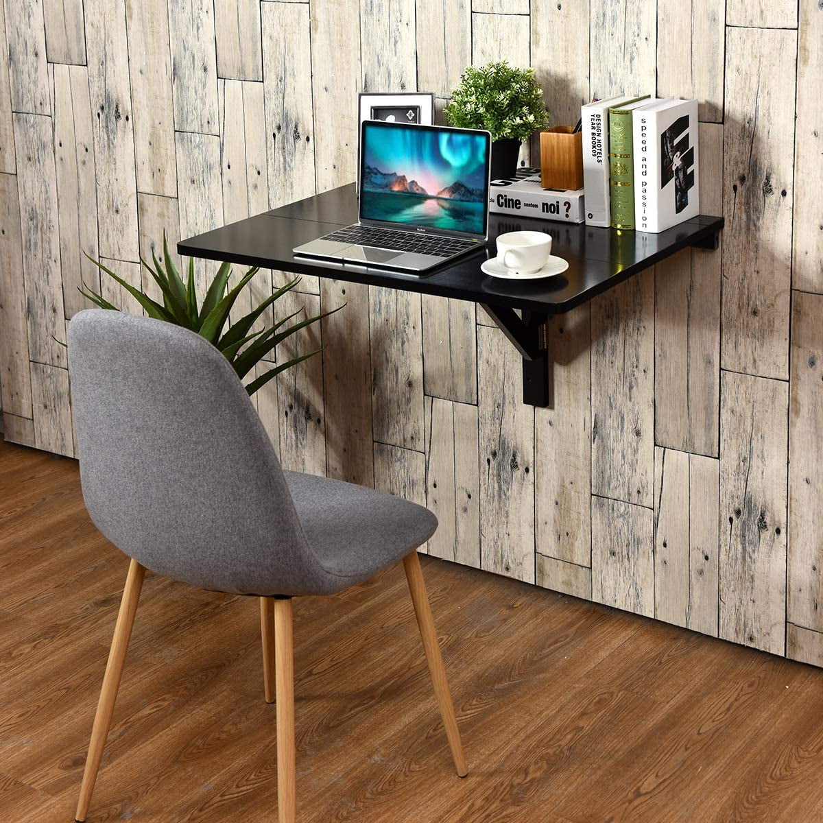Wall fixed computer table deals