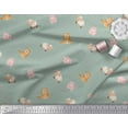 thumbnail image 2 of Soimoi Rayon Fabric Circle,Pig & Sheep Kids Printed Fabric 1 Yard 56 Inch Wide, 2 of 3