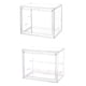 thumbnail image 4 of Naiovety Soporte de exhibición de modelo de gran capacidad ABS con puerta frontal transparente Caja de exhibición duradera y resistente Almacenamiento y organización del hogar Con partición, 4 of 6
