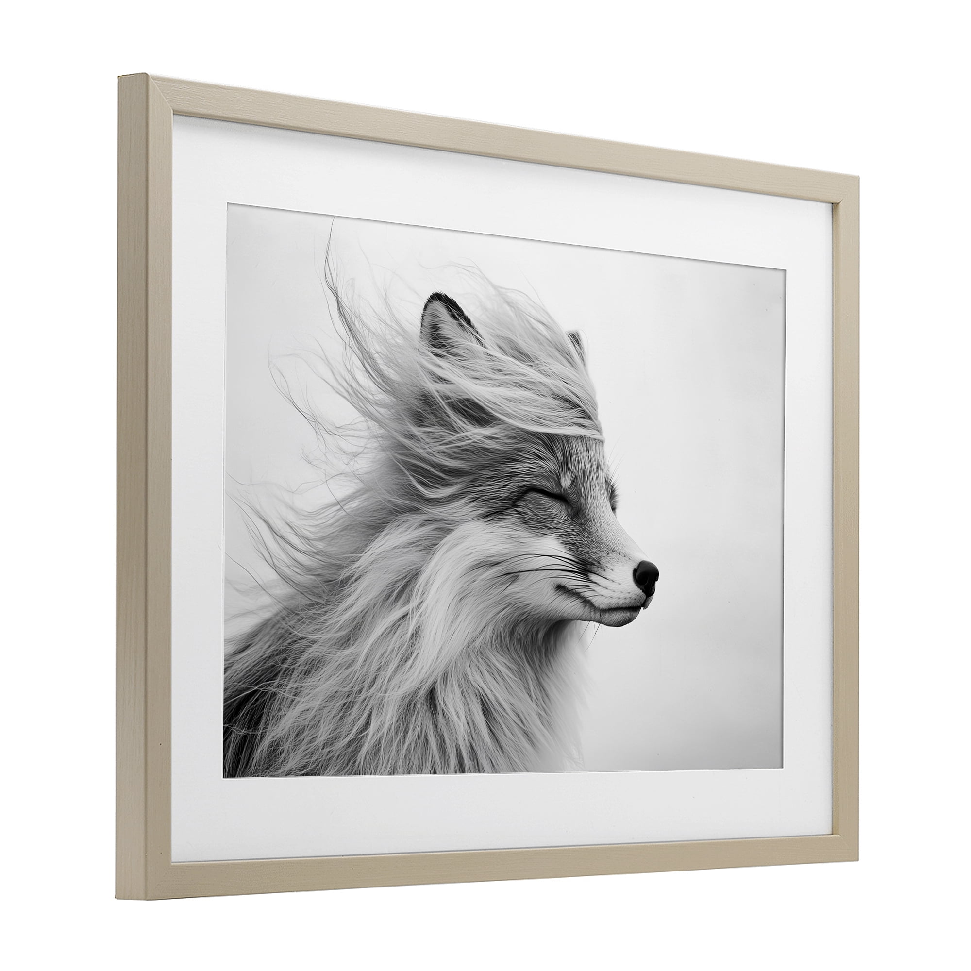 Stupell Industries Easy Breezy Fox Birch Framed Print Under Glass, design by Tina LeCour