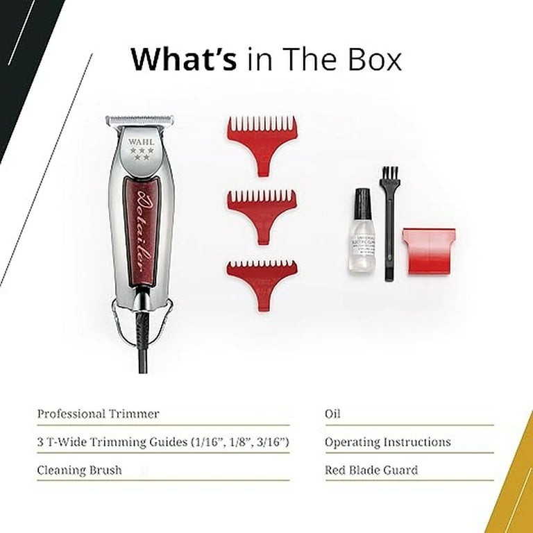 Wahl Professional 5-Star Detailer Trimmer, Adjustable T-Blade