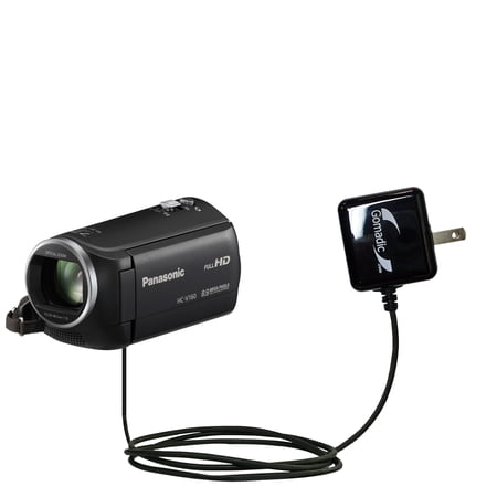 Gomadic Intelligent Compact AC Home Wall Charger suitable for the Panasonic HC-V160 / HC-V130 - High output power with a convenient, foldable plug des