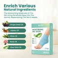 thumbnail image 4 of Welnove Moisturizing Heel Socks 2 Pairs Aloe Vera Gel Lining Dry Cracked Heel Repair Cotton for Women And Men ,Regular, 4 of 7