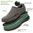 thumbnail image 4 of OrthoComfoot Mens Slippers with Arch Support Plantar Fasciitis Orthopedic House Shoes Slip On Moccasin Slippers for Indoor Outdoor, 4 of 6