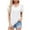 White, variant on Jewelreauty Womens V Neck Tunic Tops Casual Lace Short Sleeve Loose Fit Blouses Summer Solid Color Shirts (S, White)