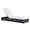 White, variant on Tahoe Outdoor Patio Powder-Coated Aluminum Chaise Lounge Chair in Gray White