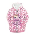 thumbnail image 5 of DISNIMO Cow Hoodie for Girls Cow Print Hoodies Kids Music Note Zip Up Hoodie Kids Girls Aesthetic Hoodies Boys Sweatshirts Zippered Sweatshirt Girls 8-10 Hooded Jacket Girls Hooded Jackets Pink, 5 of 7