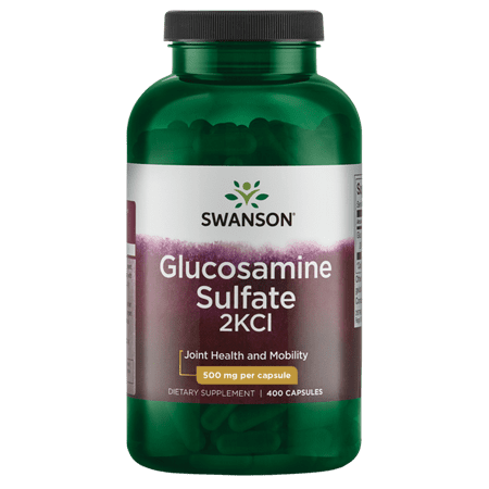 Swanson Glucosamine Sulfate 2Kcl 500 mg 400 Capsules