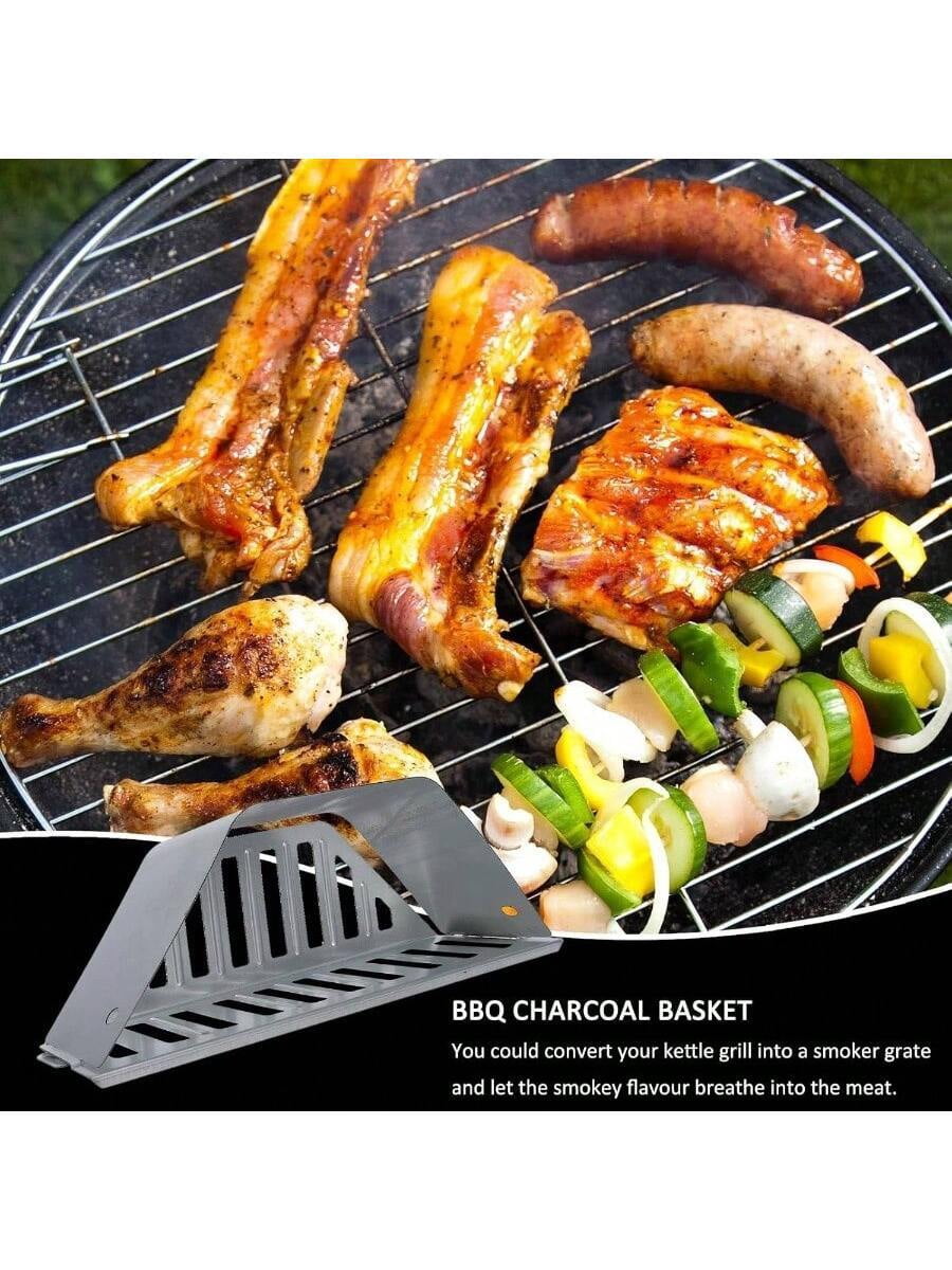 2 PCS Charcoal Basket Outdoor Grilling Tools Charcoal Container Weber 22u201D Charcoal Grills And Other Similar Sized Grills 22in
