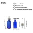 thumbnail image 2 of 10 Pack Blue Glass Dropper Bottle with 1 Funnels & 1 Dropper & 14pcs/sheet small bottle stickers 10ml Glass Bottles for Essential Oils, Liquids - Leakproof Bottles, 2 of 6