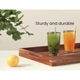 thumbnail image 3 of Fibogollo Set of 2 Acacia Wood Serving Tray with Handles,Decorative Trays Platter,Breakfast Tray in Bed,Food Drinks Tray for Eating,Working,Storing, 3 of 6